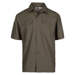 Men's 5.11 Freedom Flex Short Sleeve Woven Shirts Green