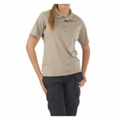 Women's 5.11 Short Sleeve Performance Polos Tan