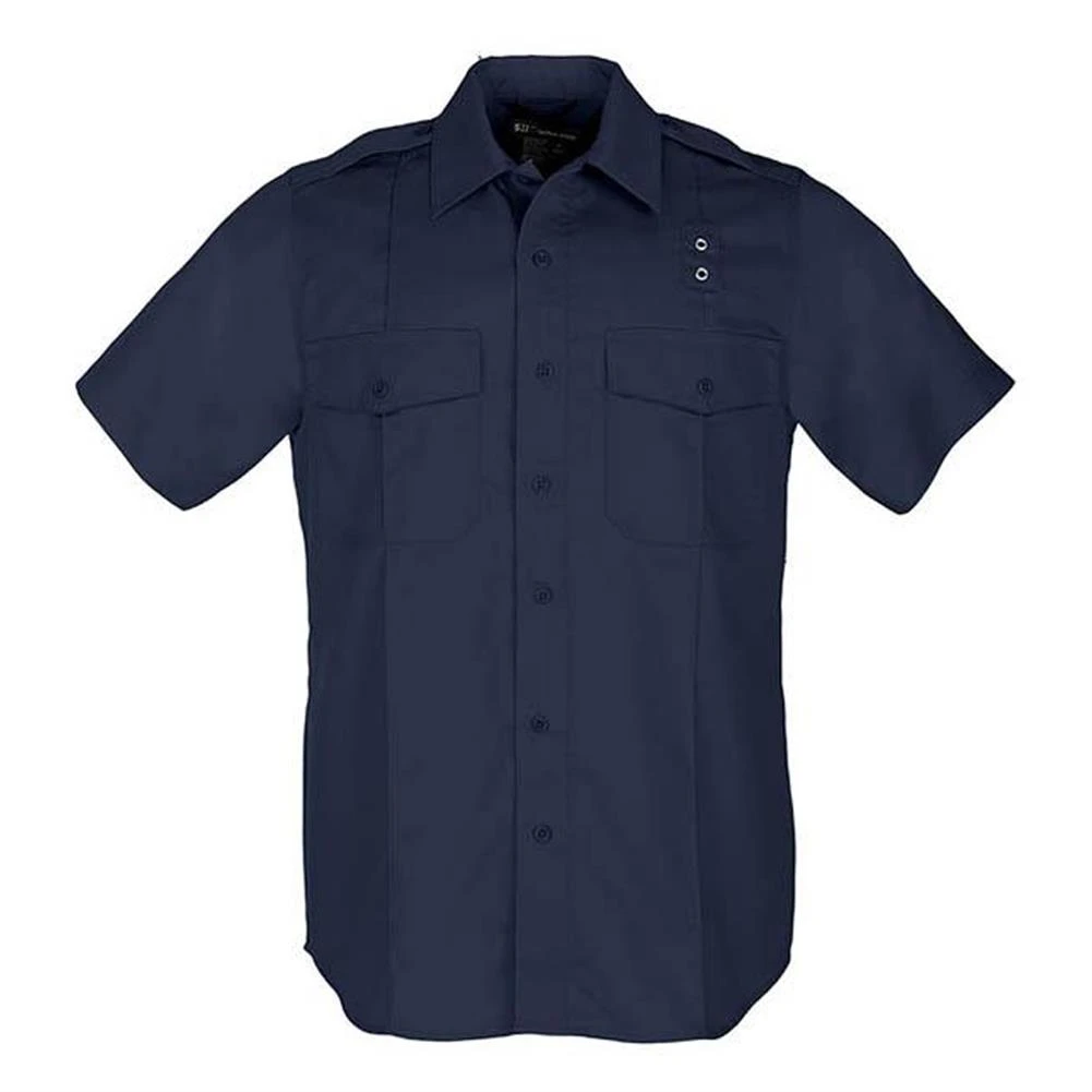 Women's 5.11 Short Sleeve Twill PDU Class A Shirts Navy~2