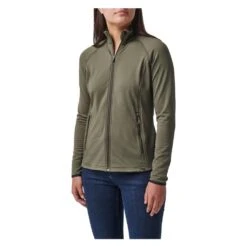 Women's 5.11 Stratos Full Zip Green~2