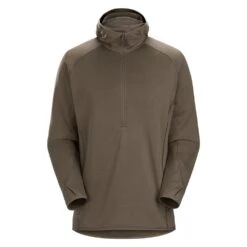 Men's Arc'teryx LEAF Delta AR 1/2 Zip Hoodie Green