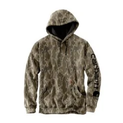 Men's Carhartt Loose Fit Midweight Camo Sleeve Graphic Sweatshirt Camo