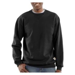 Men's Carhartt Midweight Crewneck Sweatshirt Black