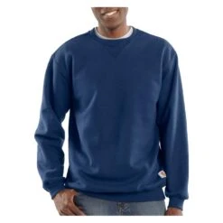 Men's Carhartt Midweight Crewneck Sweatshirt Navy
