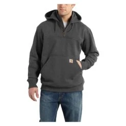 Men's Carhartt Rain Defender Loose Fit Heavyweight Quarter-Zip Sweatshirt Heather