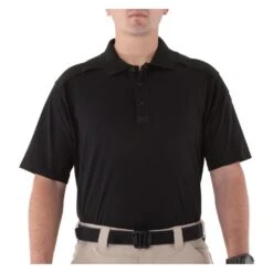 Men's First Tactical Cotton Short Sleeve Polo Black~1