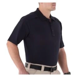 Men's First Tactical Cotton Short Sleeve Polo Navy~1