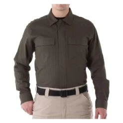 Men's First Tactical V2 Long Sleeve BDU Shirt Green
