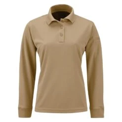Women's Propper Long Sleeve Uniform Polo Tan~2