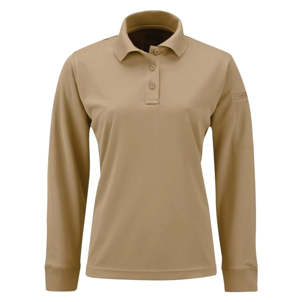 Women's Propper Long Sleeve Uniform Polo Tan~2