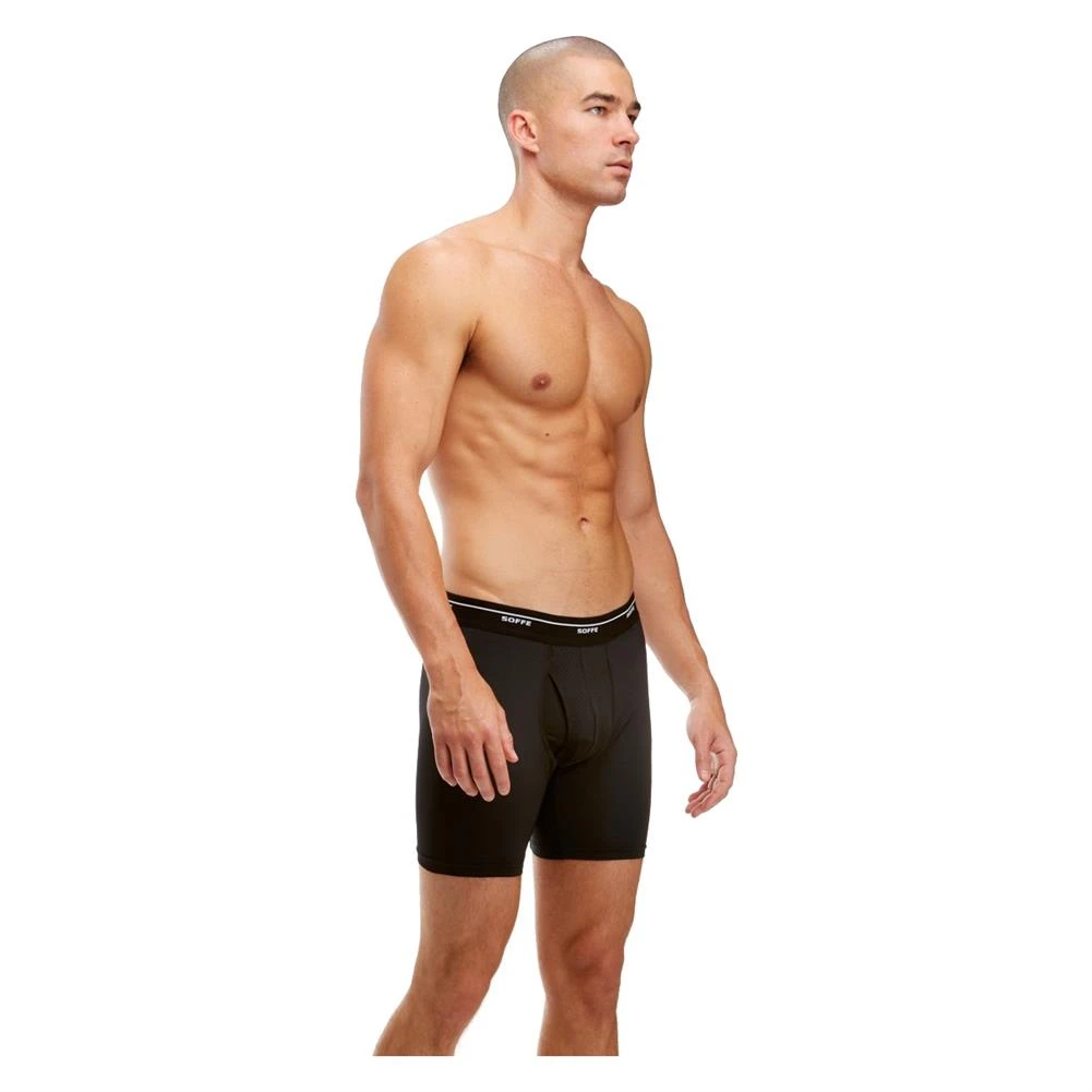 Men's Soffe Compression Boxer Briefs Black