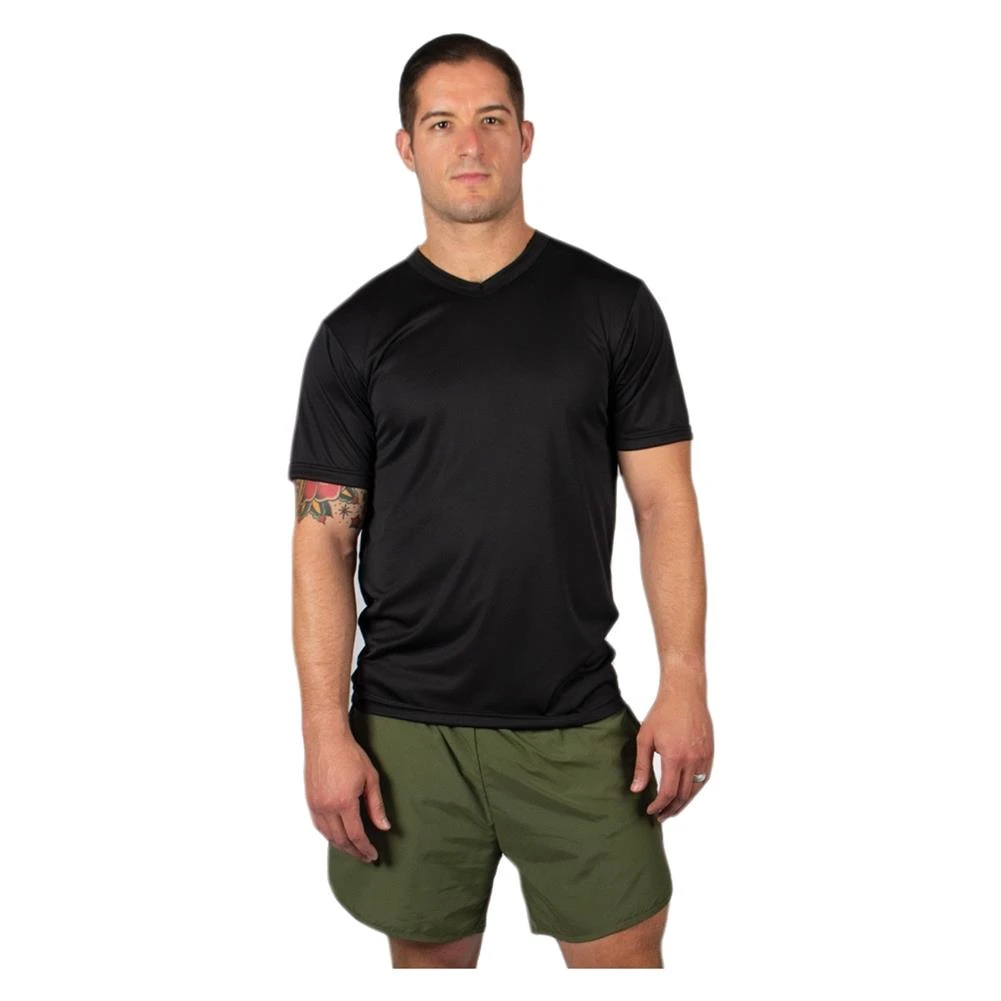 Men's Soffe V-Neck T-Shirt Black