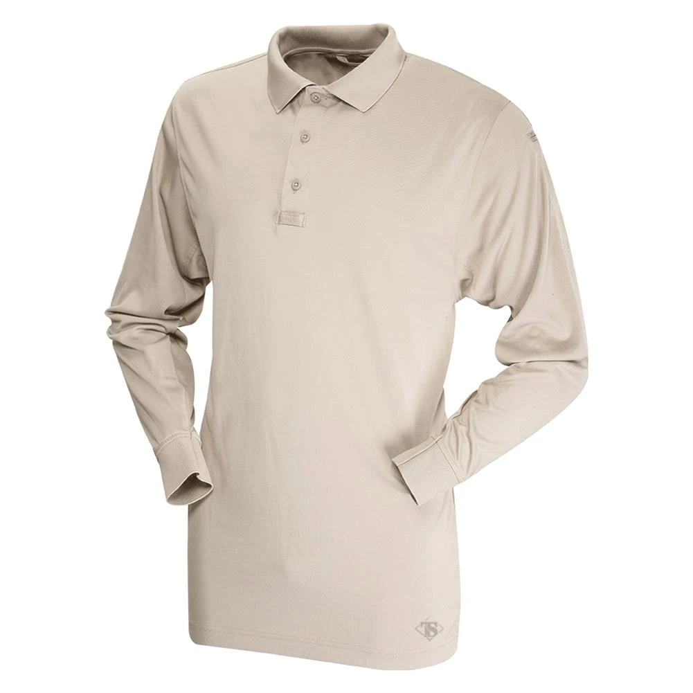 Men's TRU-SPEC 24-7 Series Long Sleeve Performance Polo Tan~1