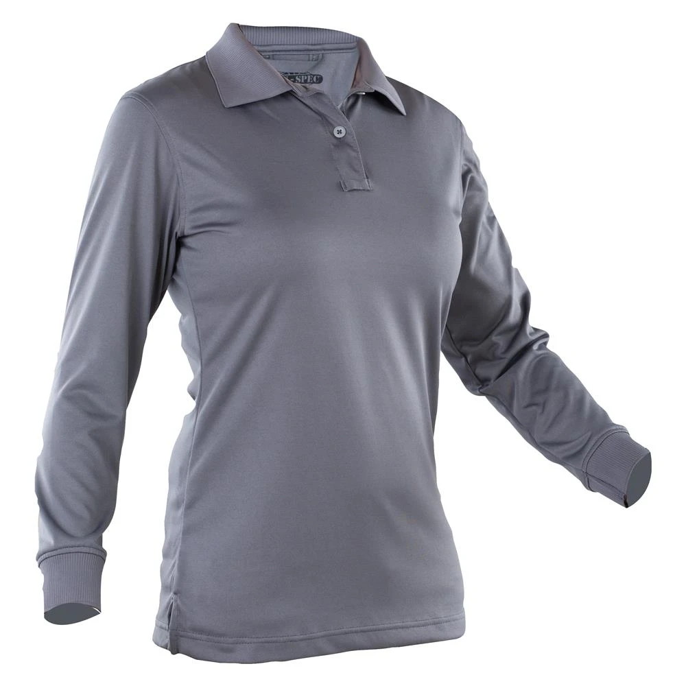 Women's TRU-SPEC 24-7 Series Long Sleeve Performance Polo Gray~2