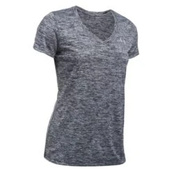 Women's Under Armour Tech Twist V-Neck T-Shirt Silver
