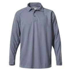 Men's Vertx Coldblack Long Sleeve Polo Gray~1