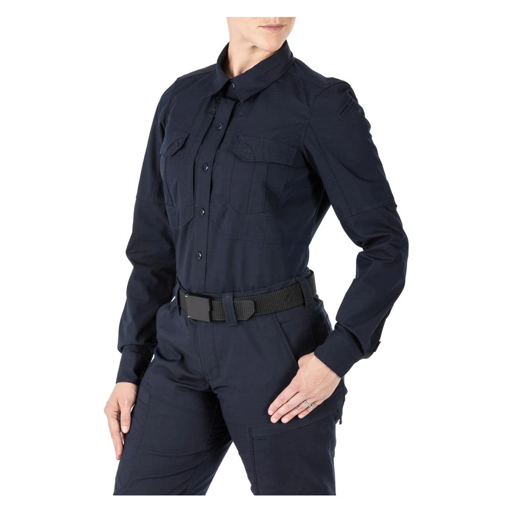 Women's 5.11 Long Sleeve Stryke Shirt Navy - Image 2