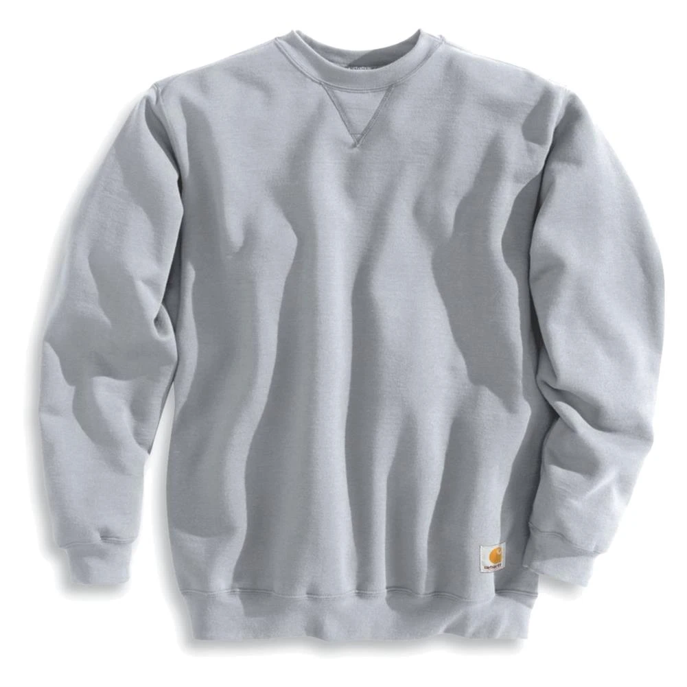 Men's Carhartt Midweight Crewneck Sweatshirt Gray - Image 2
