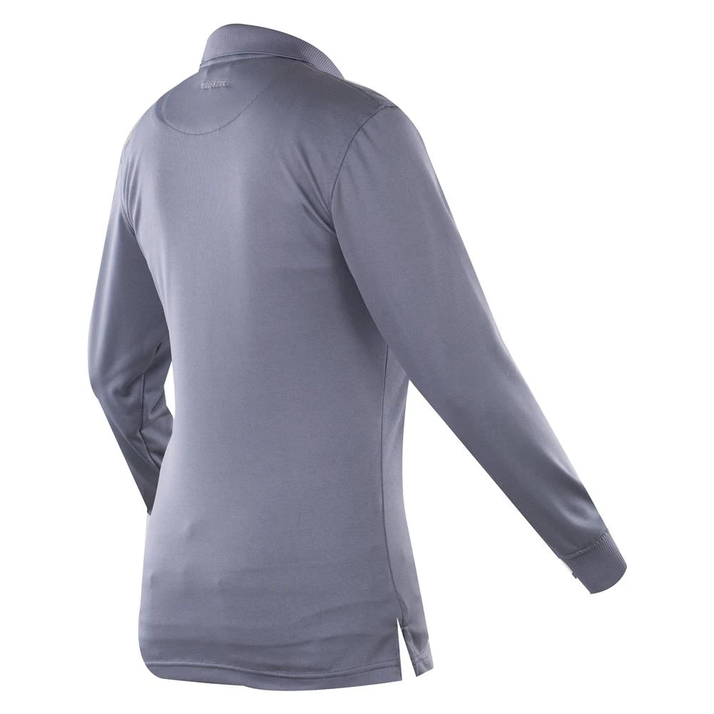 Women's TRU-SPEC 24-7 Series Long Sleeve Performance Polo Gray~2 - Image 2