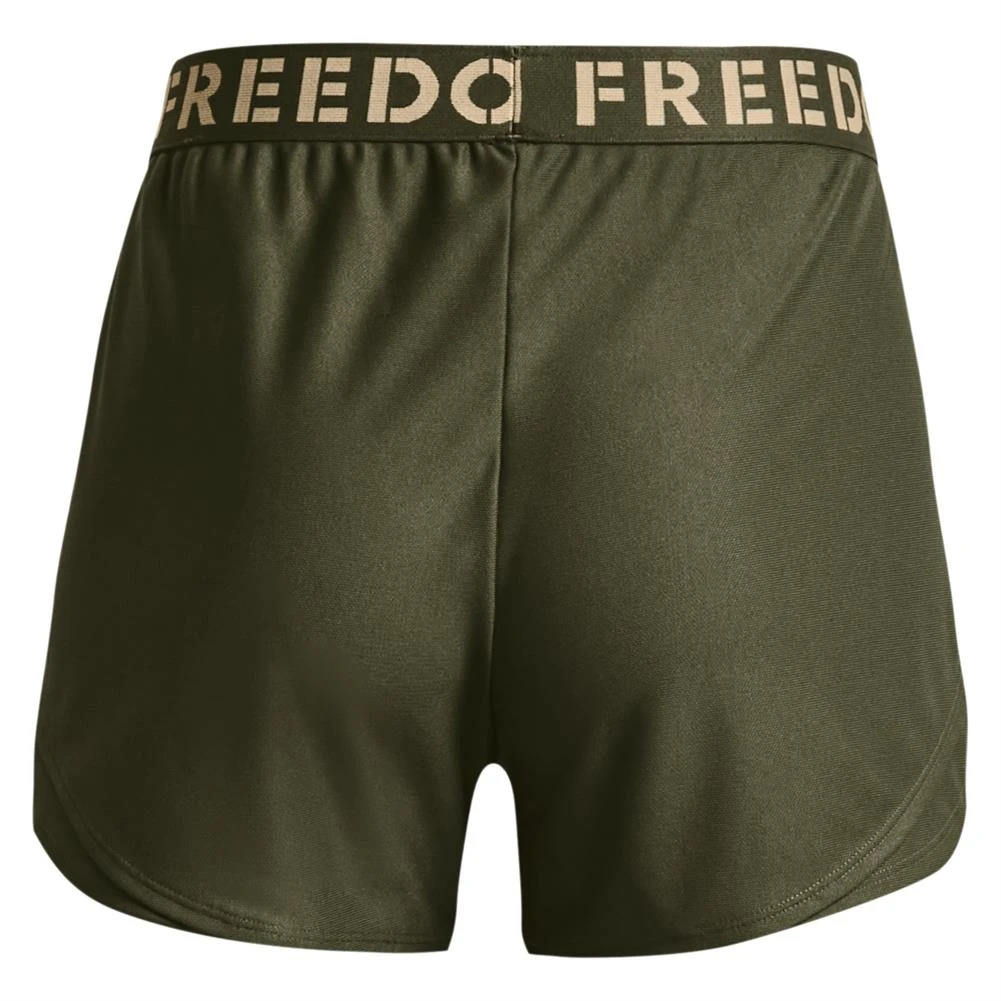 Women's Under Armour New Freedom Playup Shorts Green - Image 2
