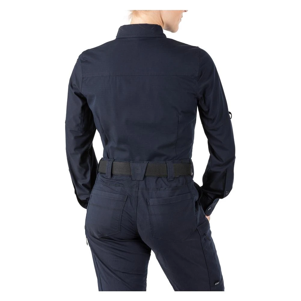 Women's 5.11 Long Sleeve Stryke Shirt Navy - Image 3