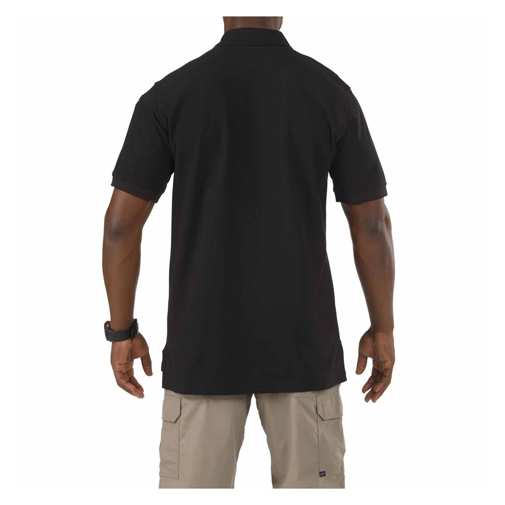 Men's 5.11 Short Sleeve Utility Polos Black - Image 3