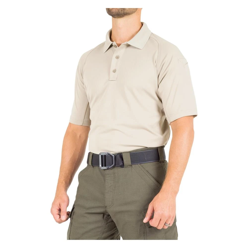 Men's First Tactical Performance Polo Tan~1 - Image 3