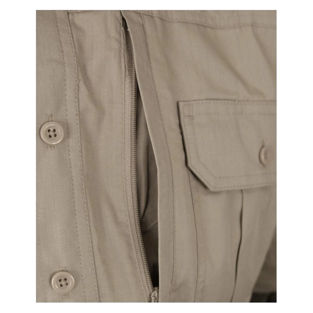 Men's Propper Lightweight Long Sleeve Tactical Dress Shirts Khaki - Image 3