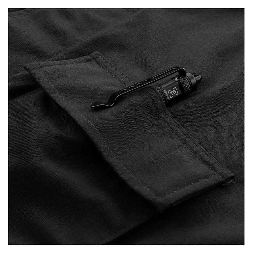 Men's Propper Poly / Cotton Ripstop LS 2-Pocket BDU Shirts Black - Image 3