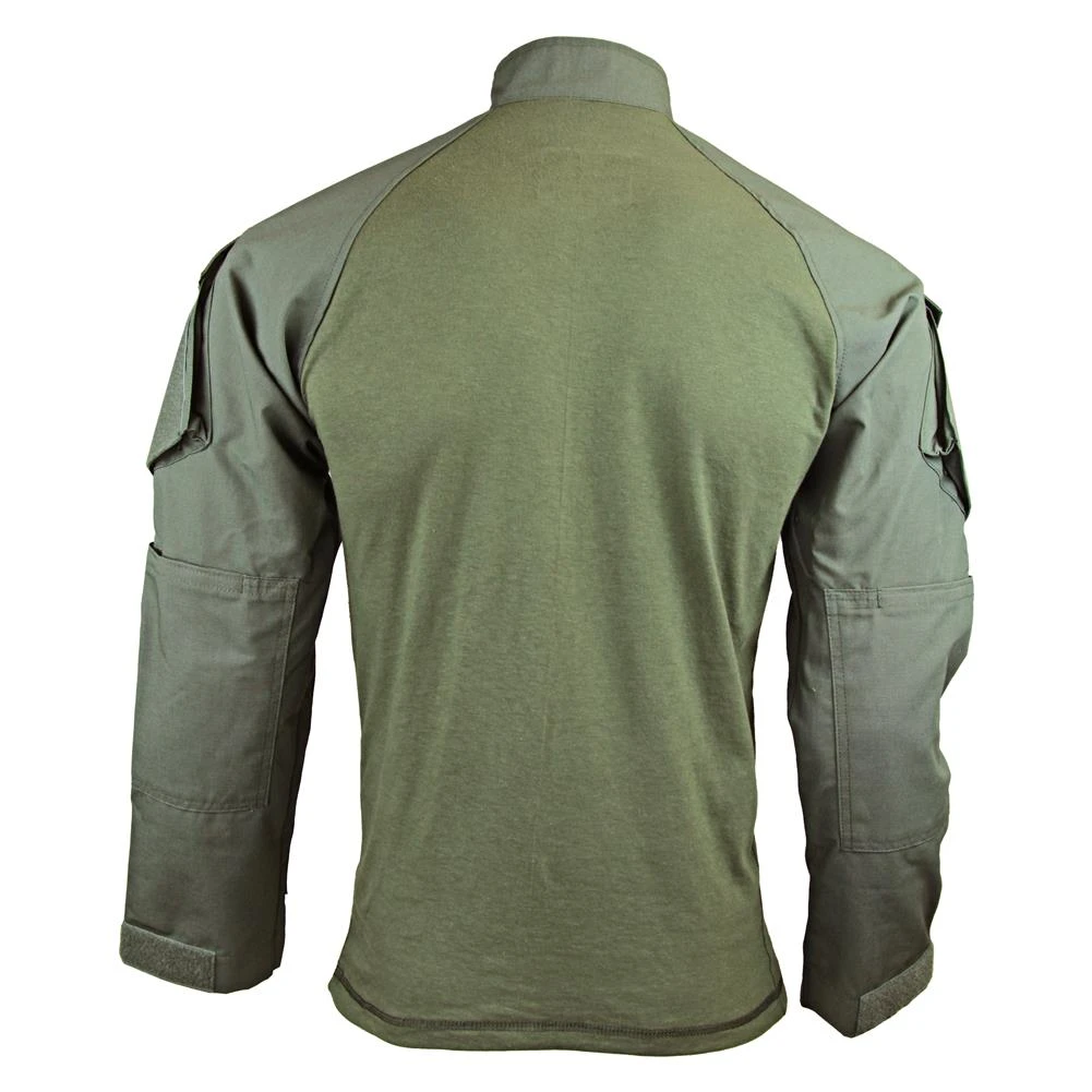 Men's TRU-SPEC Nylon / Cotton 1/4 Zip Tactical Response Combat Shirt Drab - Image 3
