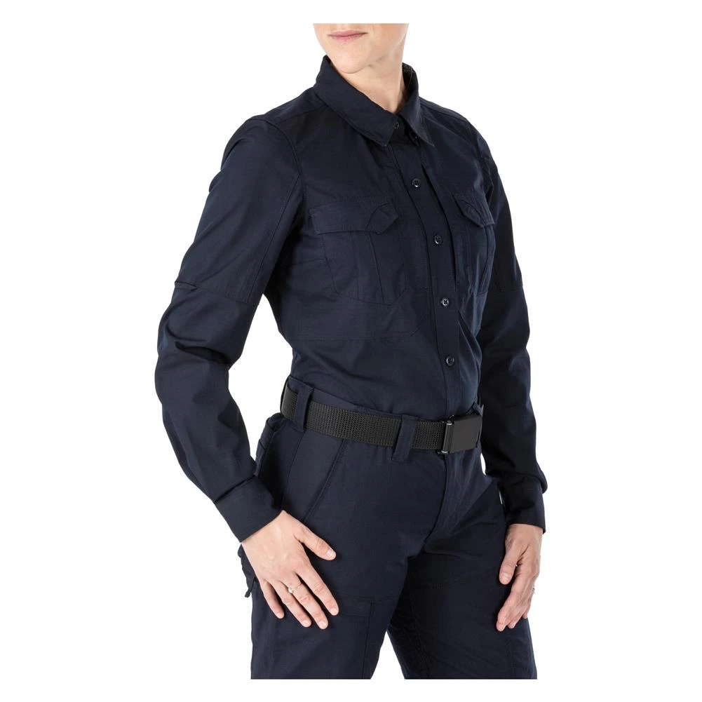 Women's 5.11 Long Sleeve Stryke Shirt Navy - Image 4