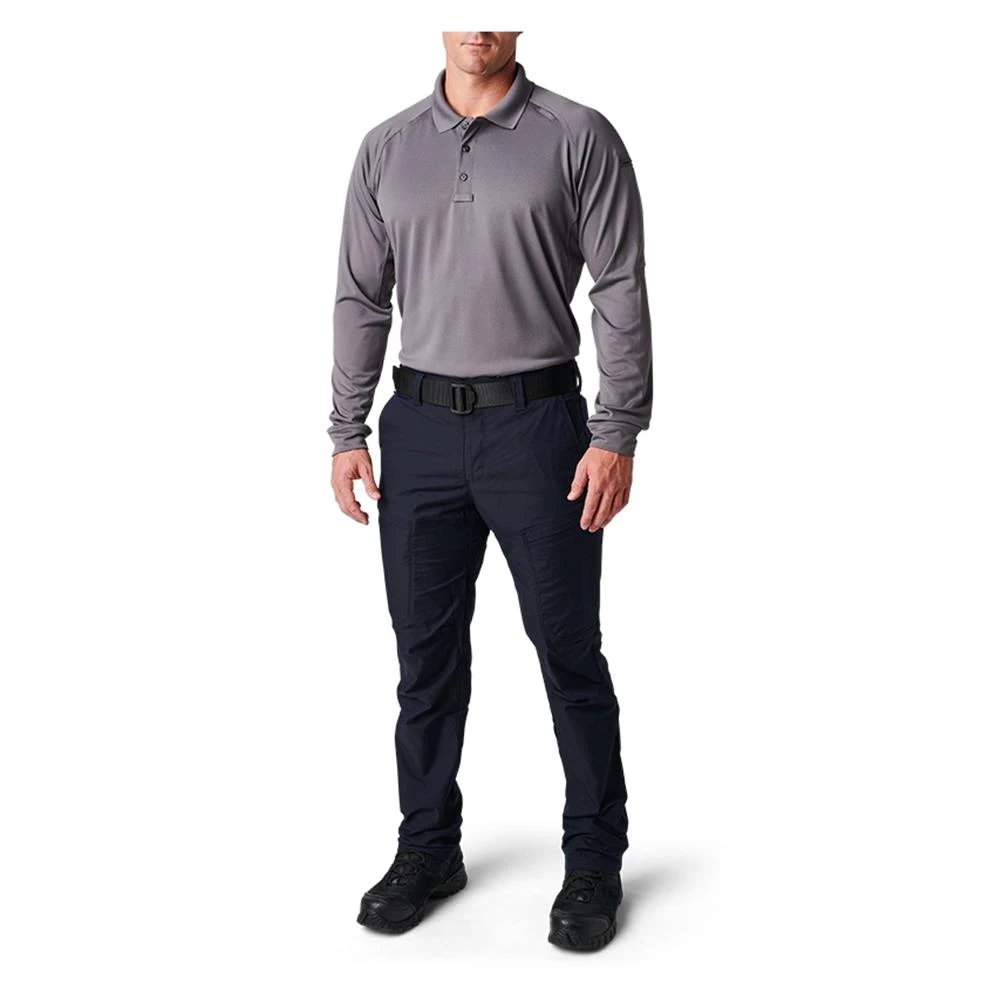 Men's 5.11 Long Sleeve Performance Polos Storm - Image 4
