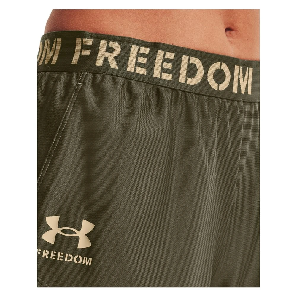 Women's Under Armour New Freedom Playup Shorts Green - Image 6